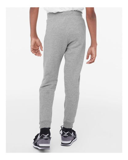 BELLA + CANVAS Youth Jogger Sweatpants 3727Y #colormdl_Athletic Heather