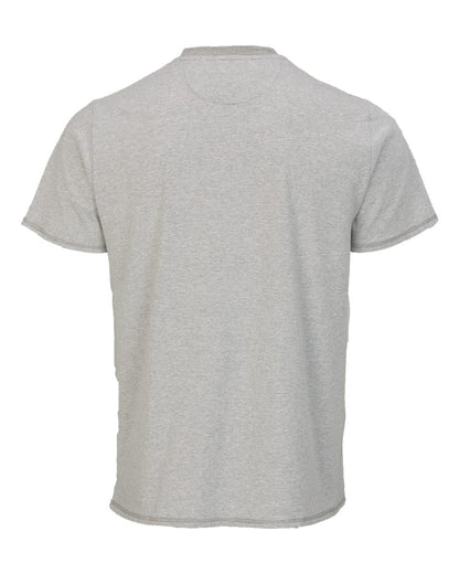Boxercraft Men's Striped V-Notch T-Shirt BM2401 #color_Oxford Heather/ White