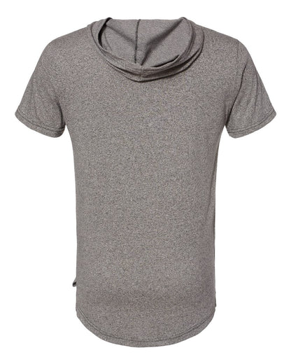 Next Level Mock Twist Hoodie T-Shirt 2022 #color_Heather Grey