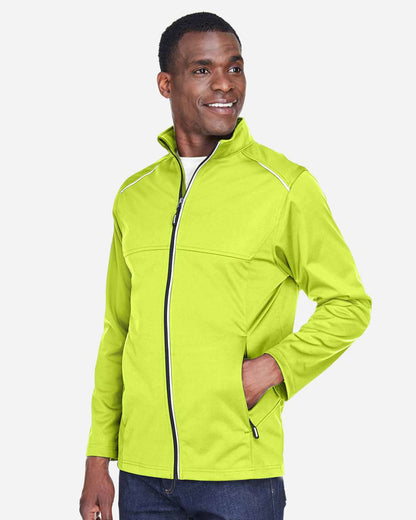 CORE365 Men's Techno Lite Three-Layer Knit Tech-Shell CE708 #colormdl_Safety Yellow