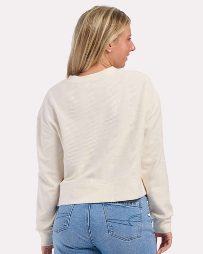 Boxercraft Women's Cropped Boxy Long Sleeve T-Shirt BW5102 #colormdl_Natural