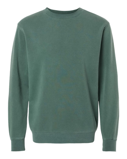 Independent Trading Co. Midweight Pigment-Dyed Crewneck Sweatshirt PRM3500 #color_Pigment Alpine Green