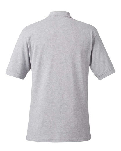 Harriton Men's Pique Polo M200 #color_Grey Heather