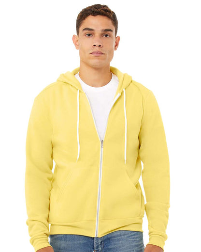 BELLA + CANVAS Sponge Fleece Full-Zip Hoodie 3739 #colormdl_Yellow