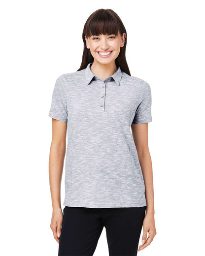 North End Women's Eclipse Jacquard Polo NE115W #colormdl_Platinum Heather