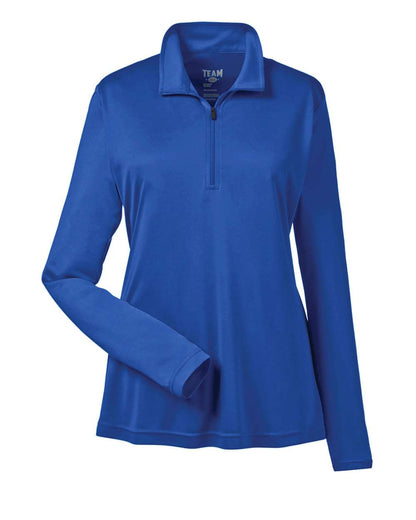 Team 365 Women's Zone Performance Quarter-Zip Pullover TT31W #color_Sport Royal