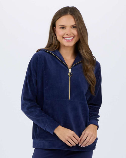 Boxercraft Women's Manchester Quarter Zip BW5203 #colormdl_Navy