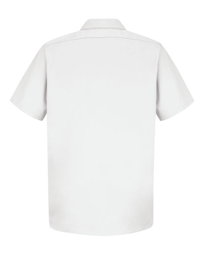 Red Kap Men's Cotton Short Sleeve Uniform Shirt SC40 #color_White