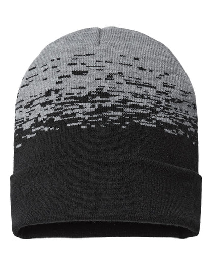 CAP AMERICA USA-Made Static Cuffed Beanie RKS12 #color_Black/ Heather