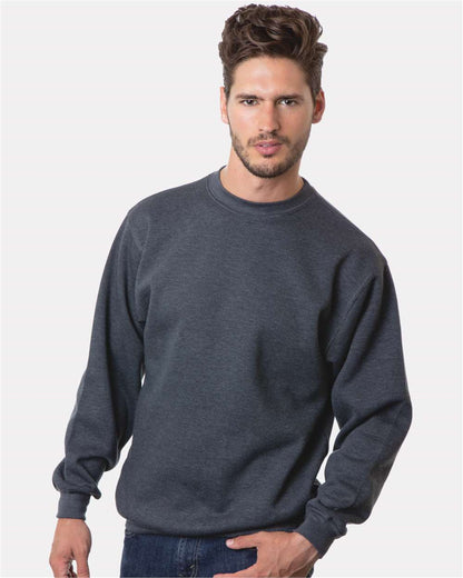 Bayside USA-Made Crewneck Sweatshirt 1102 #colormdl_Charcoal Heather