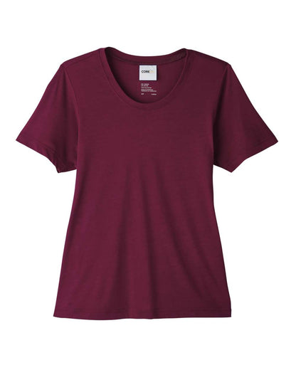 CORE365 Women's Fusion ChromaSoft™ Performance T-Shirt CE111W #color_Burgundy