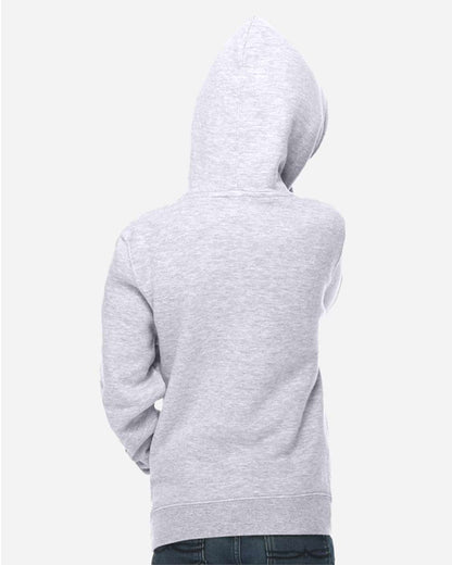 Lane Seven Youth Premium Pullover Hooded Sweatshirt LS1401Y #colormdl_Heather Grey