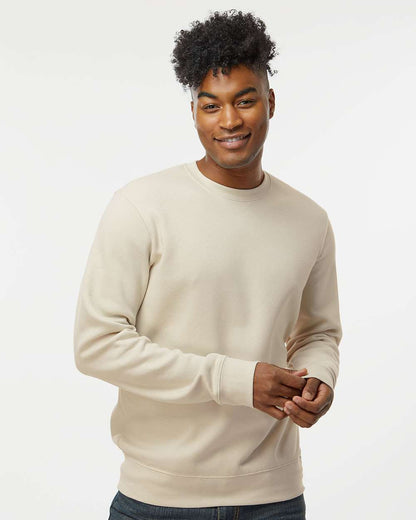 J. America Unisex BTB Fleece Crewneck Sweatshirt 8721 #colormdl_Oyster