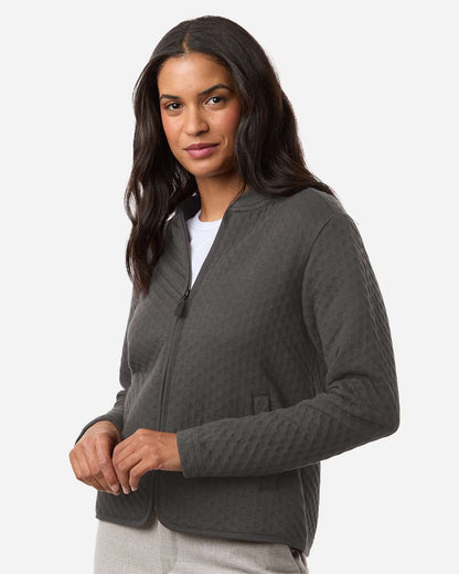 Devon & Jones Women's Berkeley Textured Full-Zip Jacket DG740W #colormdl_Graphite