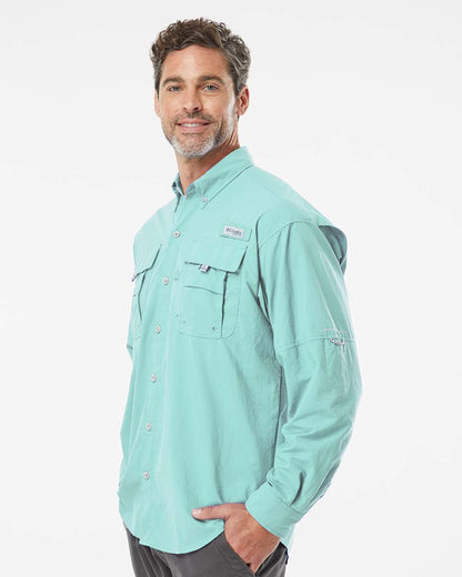 Columbia PFG Bahama™ II Long Sleeve Shirt 212463 #colormdl_Gulf Stream