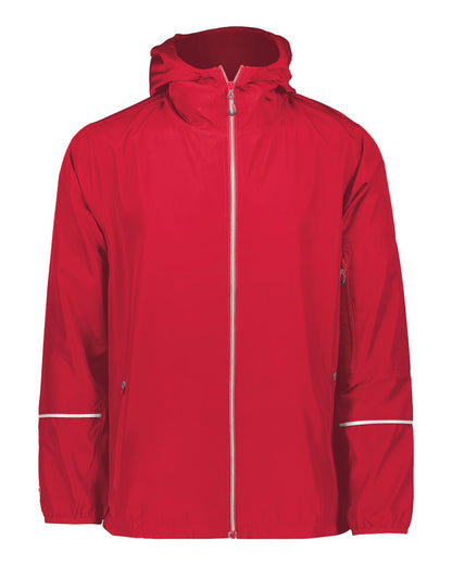 Holloway Men's Packable Hooded Jacket 229582 #color_Scarlet