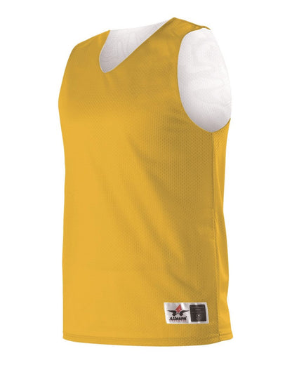 Alleson Athletic Youth Reversible Mesh Tank 560RY #color_Gold/ White