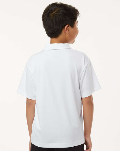 AllPro Youth Pro-Lock Performance Polo 41800Y #colormdl_White