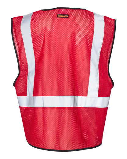 Kishigo Unisex EV Series® Enhanced Visibility Non-ANSI Vest B120-131 #color_Red - B122