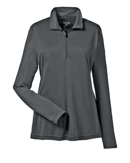 Team 365 Women's Zone Performance Quarter-Zip Pullover TT31W #color_Sport Graphite