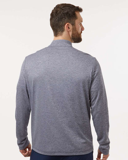 Adidas Men's Space Dyed Quarter-Zip Pullover A593 #colormdl_Collegiate Navy Melange