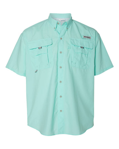 Columbia Men's PFG Bahama™ II Short Sleeve Shirt 212464 #color_Gulf Stream