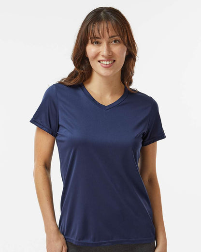 Augusta Sportswear Women's Nexgen Wicking V-Neck T-Shirt 1790 #colormdl_Navy