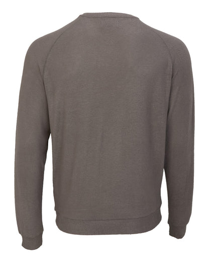 Boxercraft Men's Cuddle Cross-Neck Sweater BM1201 #color_Meditation Grey