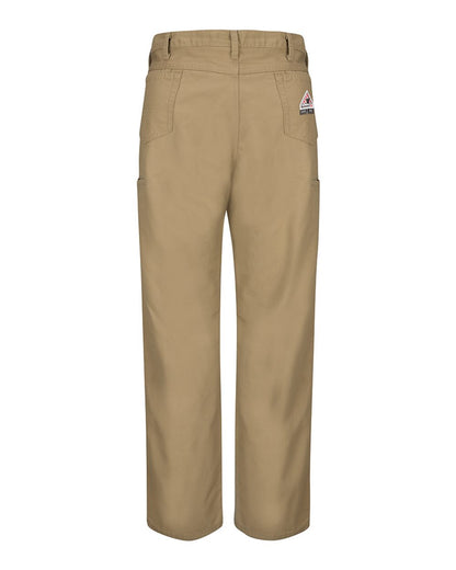 Bulwark Men's Odd Sizes Loose Fit Midweight Canvas Jean - EXCEL FR® ComforTouch® - 8.5 oz. PLJ6ODD #color_Khaki - 36I