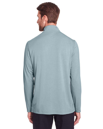 North End Men's JAQ Stretch Performance Snap-Neck Pullover NE400 #colormdl_Opal Blue