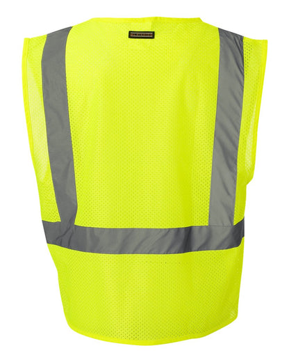 Kishigo Unisex Ultra-Cool™ Mesh Vest with Pockets 1085-1086 #color_Lime