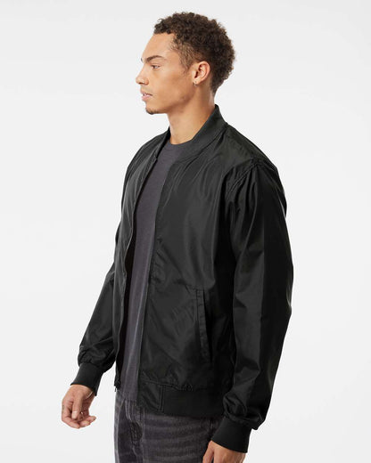 Independent Trading Co. Unisex Lightweight Bomber Jacket EXP52BMR #colormdl_Black