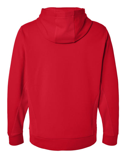 Team 365 Unisex Squad Hooded Tech Fleece Pullover TT400 #color_Sport Red