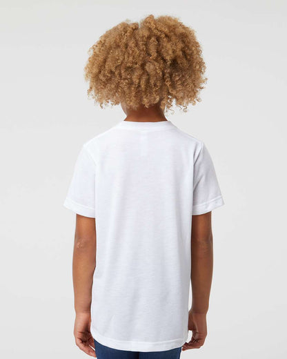 SubliVie Youth Polyester Sublimation Tee 1210 #colormdl_White
