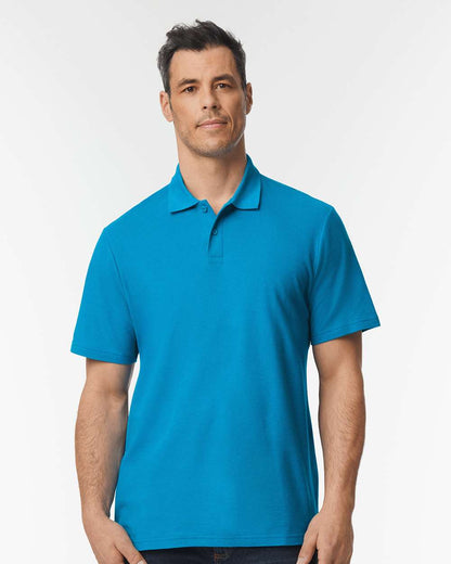 Gildan Unisex Softstyle® Pique Polo 64800 #colormdl_Sapphire