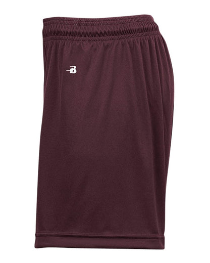 Badger Women's B-Core 5" Inseam Shorts 4116 #color_Maroon