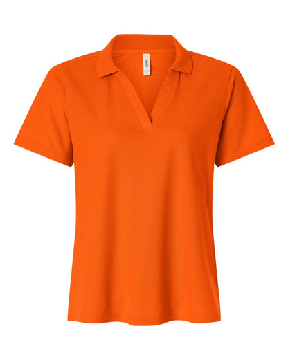 CORE365 Women's Resolve CVC Performance Pique Polo CE106W #color_Campus Orange