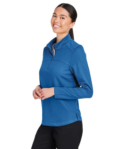 North End Women's Express Tech Performance Pique Quarter-Zip Pullover NE412W #colormdl_Light Nautical Blue