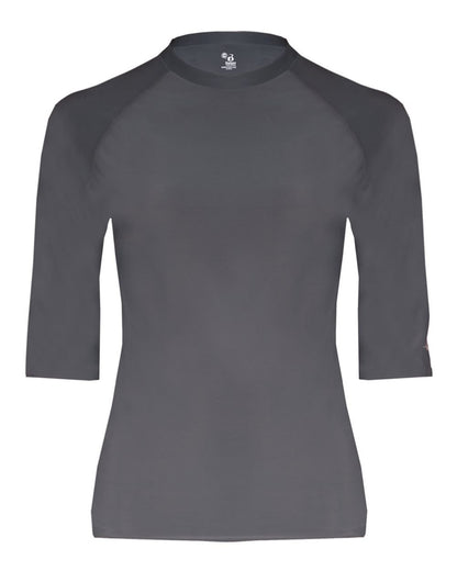 Badger Pro-Compression Half-Sleeve T-Shirt 4627 #color_Graphite