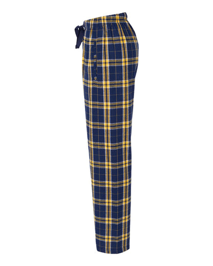 Boxercraft Women's Haley Flannel Pants BW6620 #color_Navy/ Gold