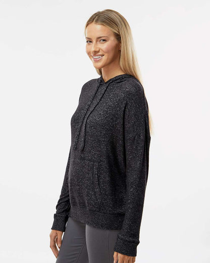 Boxercraft Women's Cuddle Fleece Hooded Pullover BW1501 #colormdl_Black Heather