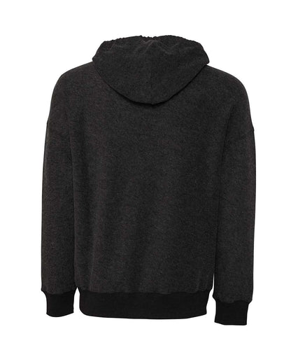 BELLA + CANVAS FWD Fashion Sueded Fleece Hoodie 3329 #color_Black Heather