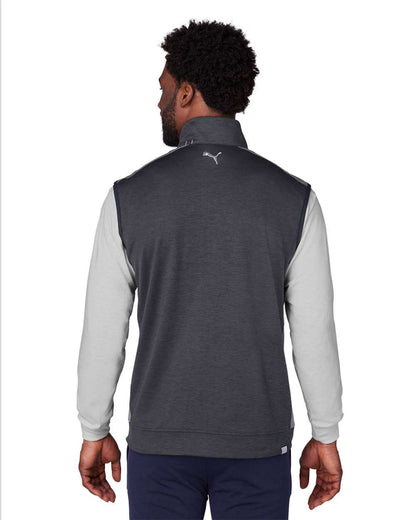 Puma Golf Men's T7 Cloudspun Vest 599130 #colormdl_Puma Black Heather/ Quiet Shade