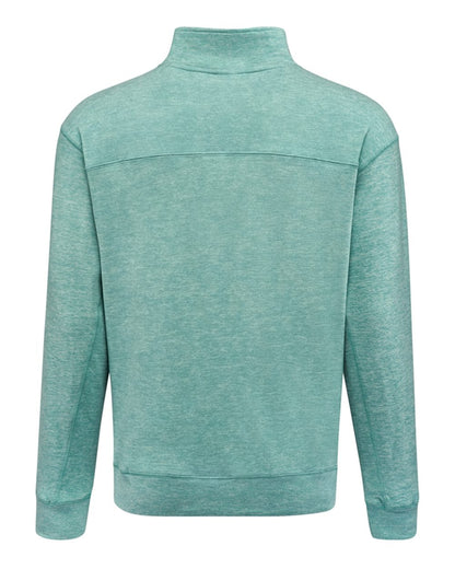 J. America Unisex Electric Fleece Quarter-Zip Sweatshirt 8741 #color_Electric Jade