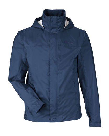 Marmot Men's PreCip® Eco Packable Rain Jacket M15881 #color_Arctic Navy
