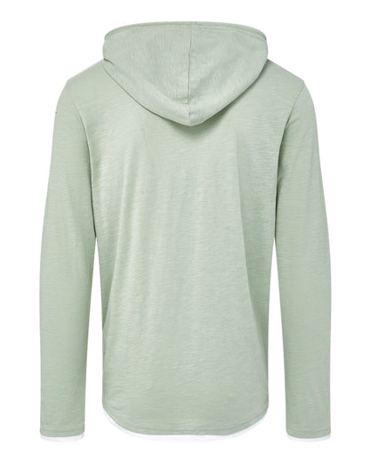 MV Sport Unisex Miles Slub Hooded Long Sleeve T-Shirt 24401 #color_Greenstone