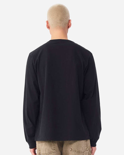 BELLA + CANVAS Unisex Heavyweight Garment-Dyed Long Sleeve Tee 4851GD #colormdl_Black