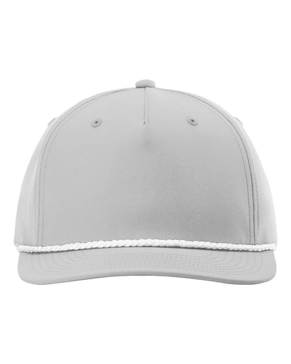 Richardson Five Panel Classic Rope Cap 258 #color_Light Grey/ White