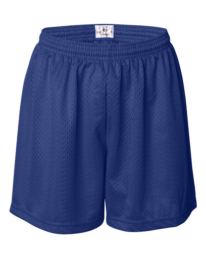 Badger Women's Pro Mesh 5" Shorts with Solid Liner 7216 #color_Royal