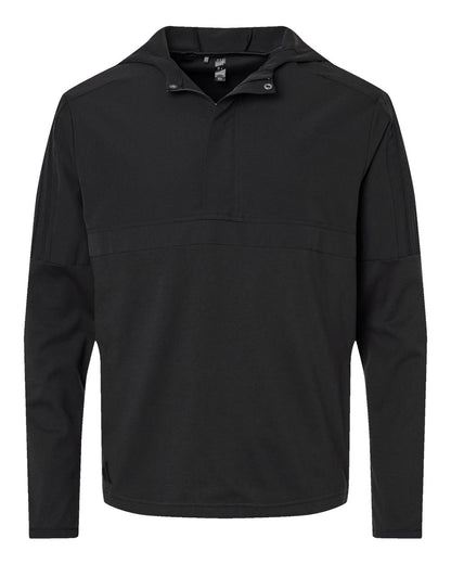 Adidas Men's Half-Zip Hooded Anorak A607 #color_Black